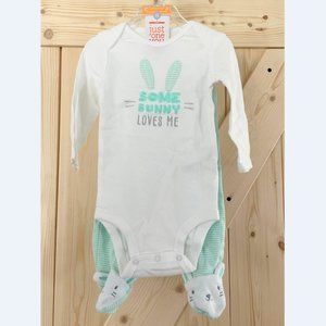 5/$20 NEW 2Pc 6M Boys Carter's SOME BUNNY LOVES ME Outfit